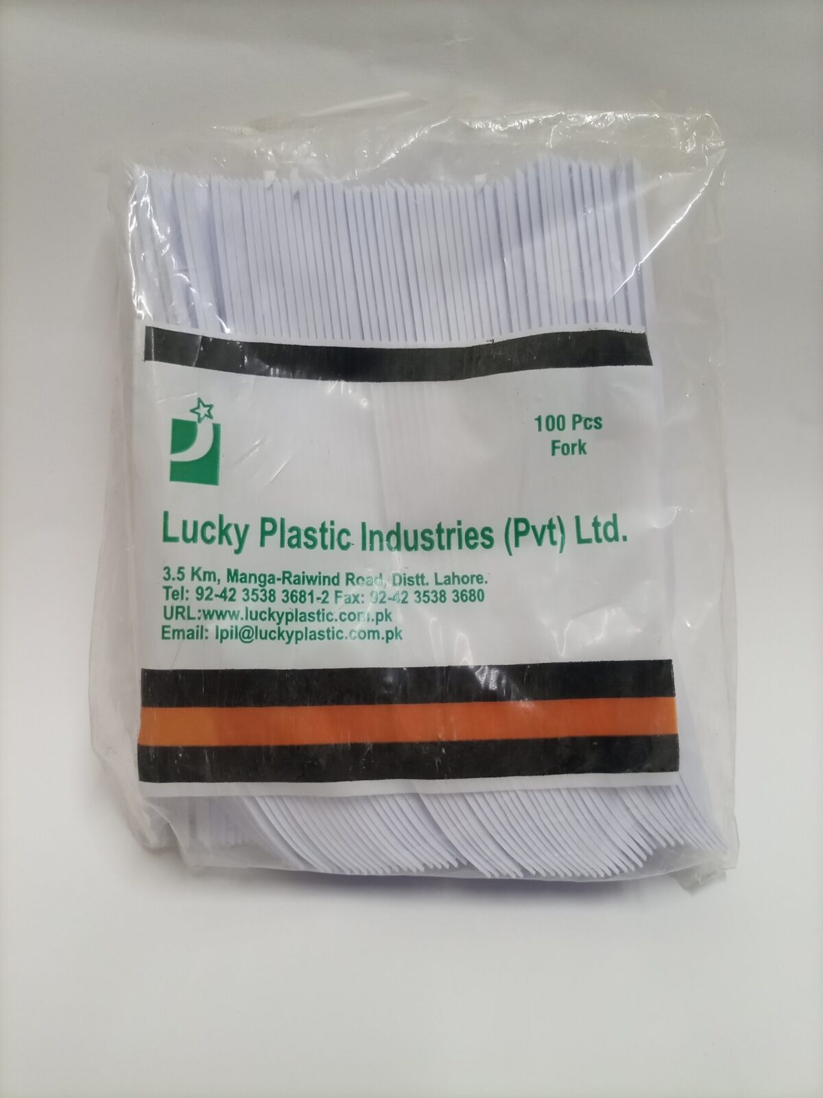 White Milky Plastic Forks (Pack Of 100 Pc) - Image 3