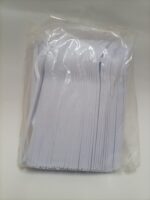 White Milky Plastic Forks (Pack Of 100 Pc) - Image 4