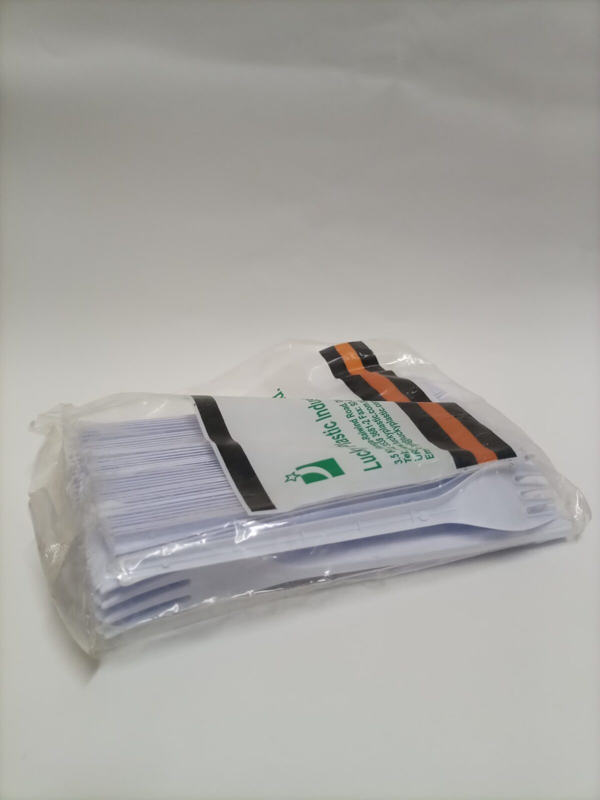 White Milky Plastic Forks (Pack Of 100 Pc) - Image 5