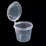 Disposable Dip Sauce 1 Oz (30 ML) Attached Lid (Pack of 50 Pc) - Image 2