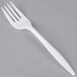 White Milky Plastic Forks (Pack Of 100 Pc)