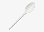 White Milky Plastic Spoon (Pack Of 100 Pc)