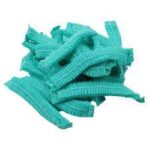 Green Disposable Elasticated Caps (Pack of 100 Pc) - Image 3