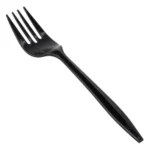 Black Plastic Forks (Pack Of 100 Pc)