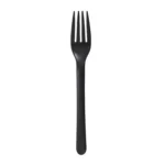 Disposable Black Plastic Fork Lightweight for Party and Catering