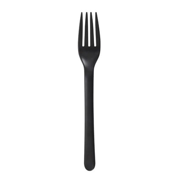 Disposable Black Plastic Fork Lightweight for Party and Catering