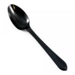 Black Plastic Spoon (Pack Of 100 Pc)