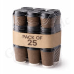 Coffee Cup with Lid 8 Oz (Pack of 25 Pc) - Image 5