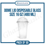 Dome Lid Disposable Glass (Pack of 50 Pc) - Image 5