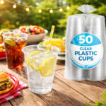 Transparent Disposable Glass (6 OZ/180 ML)-(Pack of 50 Pc)