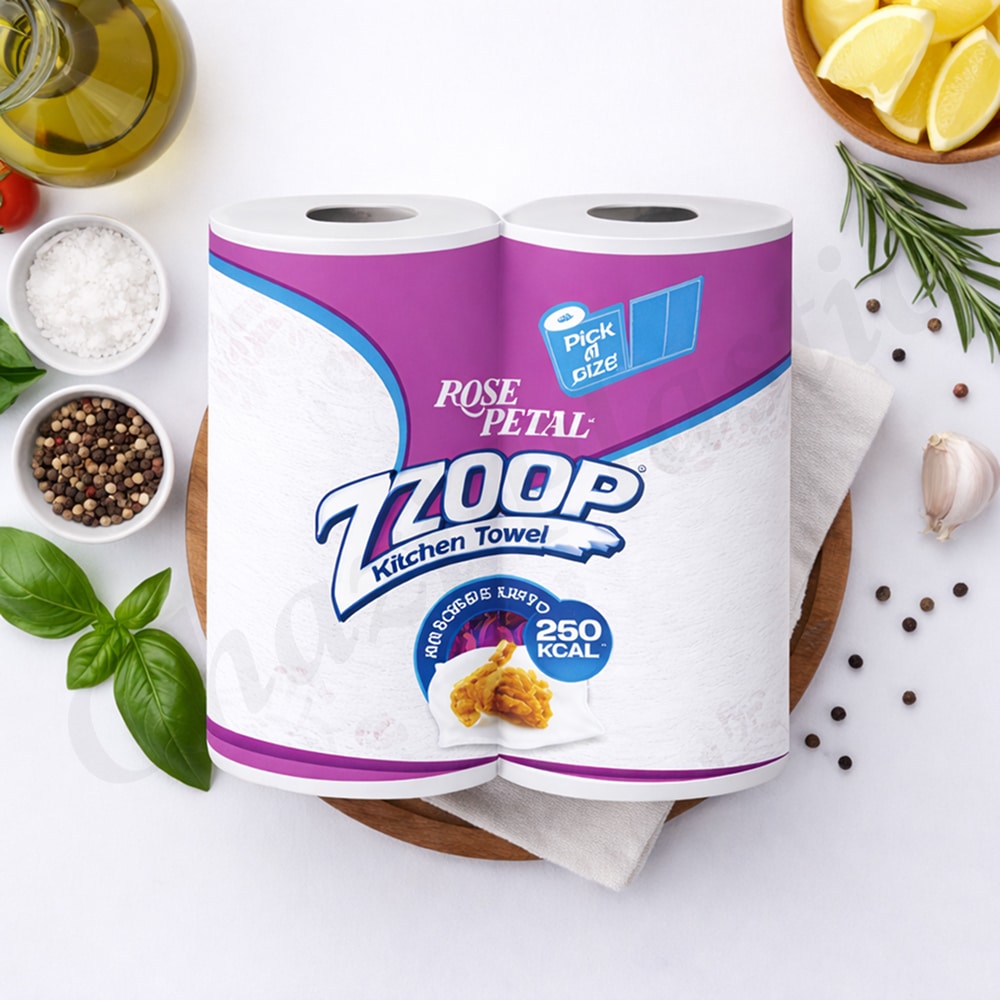 160 Rose Petal Kitchen Roll (Double) - Image 1