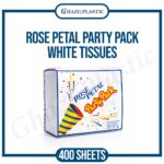 Rose Petal Party Pack White Tissues (400 Sheets) - Image 2