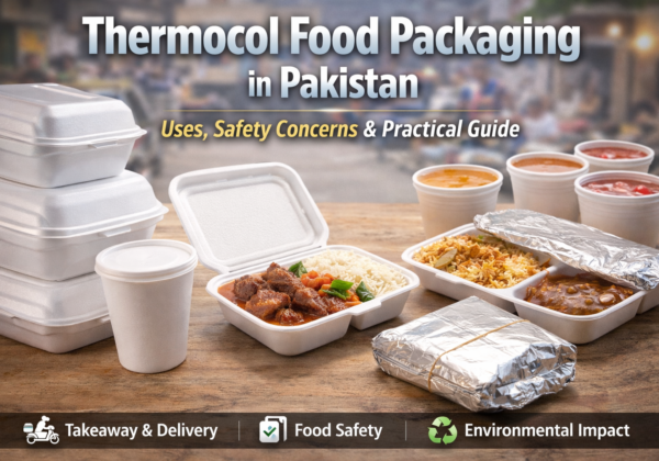 Thermocol food containers used for takeaway meals, catering, and food packaging applications