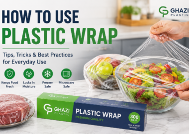 plastic wrap to keep food fresh